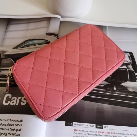 Chanel Limited Zipper wallet valentine pink - Picture 2 of 7